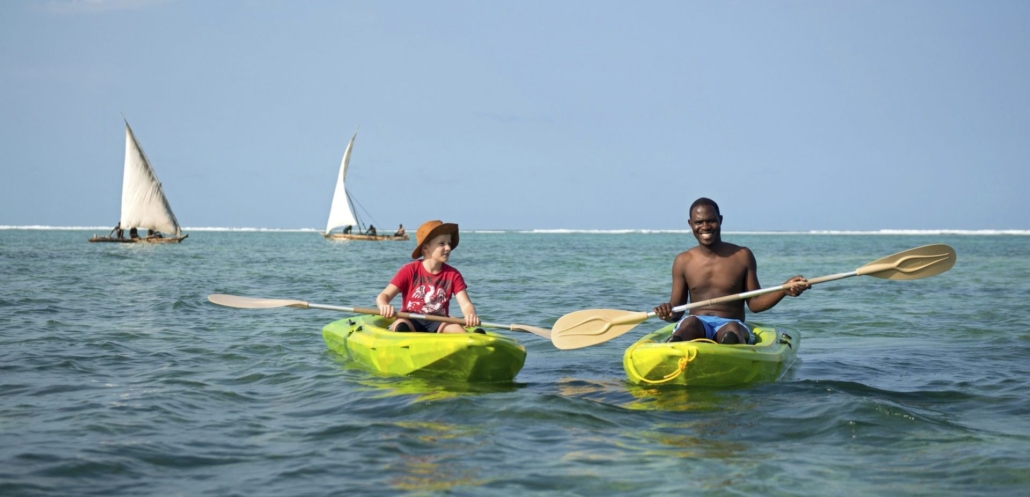 kayaking in zanzibar 